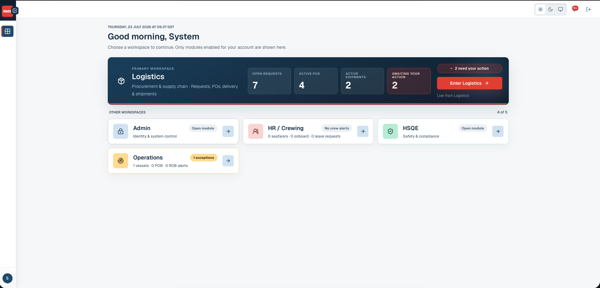 Bridge — Command view